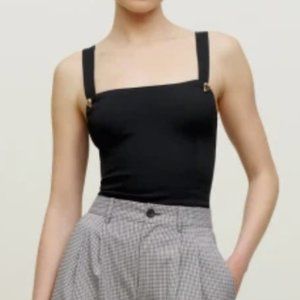 Reformation Eunice Top in Black - Size 2